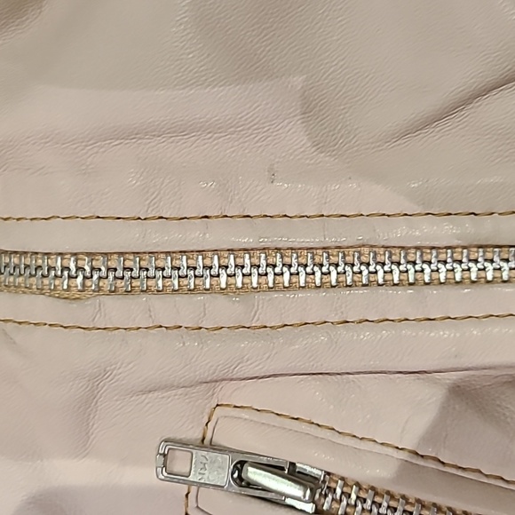 NWT Gorgeous Maje Pale Pink Leather Vest - Picture 4 of 9